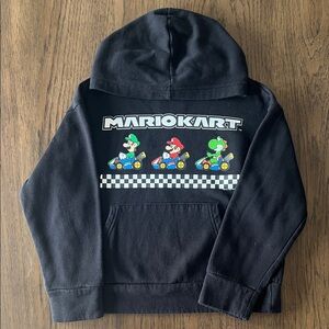 Old Navy Black Mario Kart Kids Hoodie
